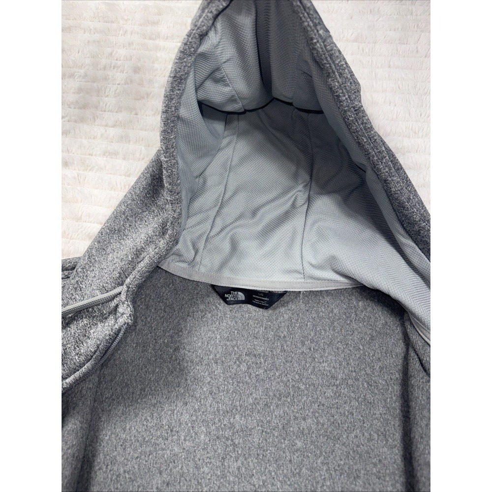 North Face Men's Large Grey Zip-Up Hoodie‎ Breast Cancer Pink Ribbon NWOT New - Picture 15 of 16